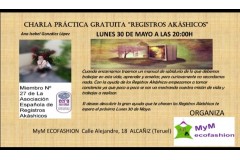 Charla práctica gratuita "Registros Akashicos" 30 de Mayo