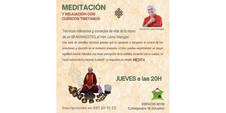 Meditación y relajación con cuencos tibetanos